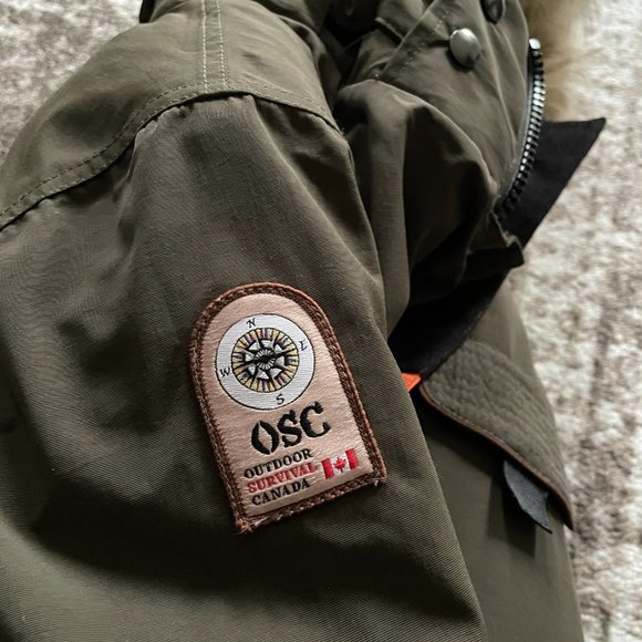 Outdoor Survival Canada KASA Women's Down Jacket Large Made in Canada Olive OSC - Picture 6 of 11